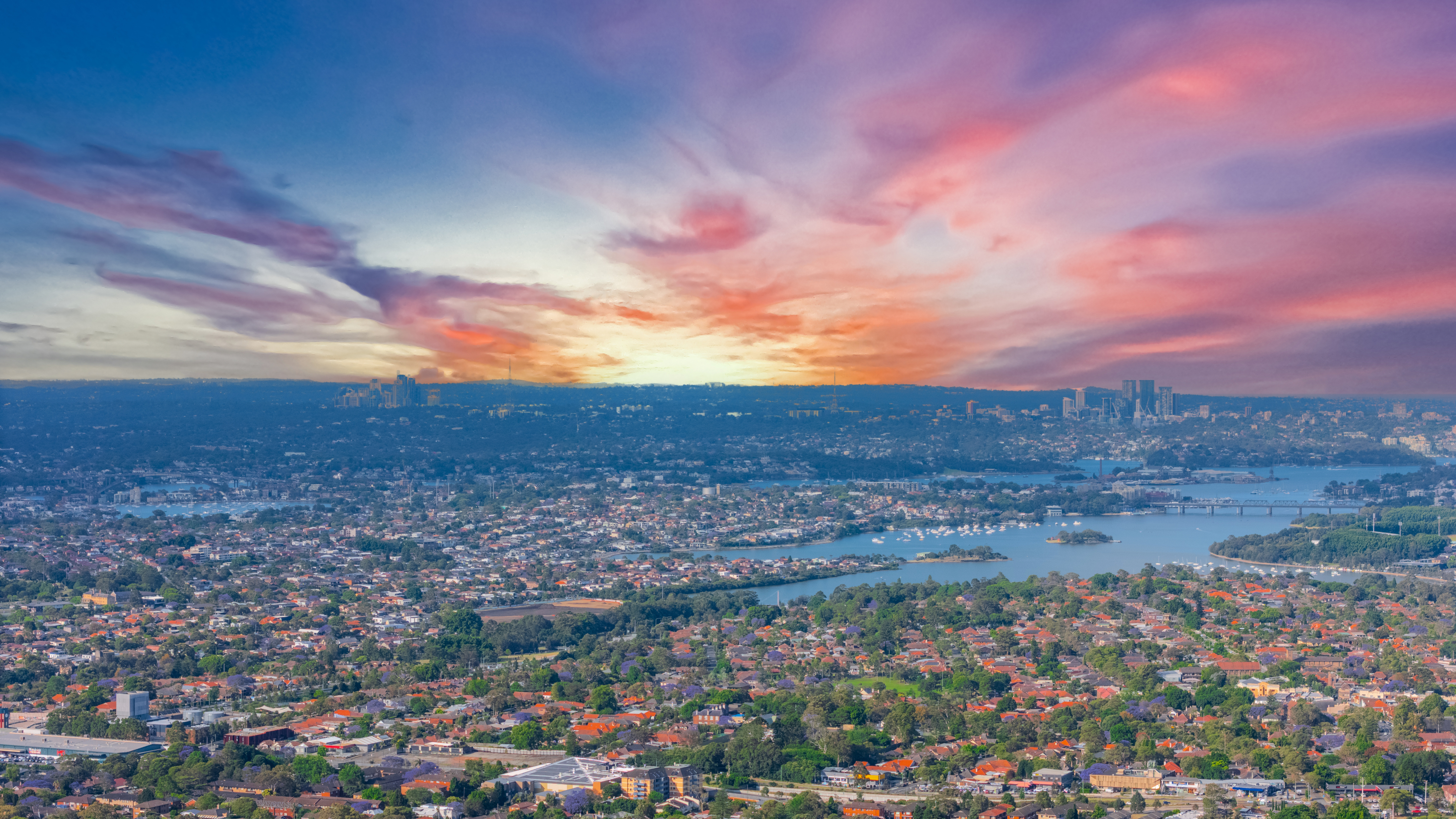 Western Sydney aerial view