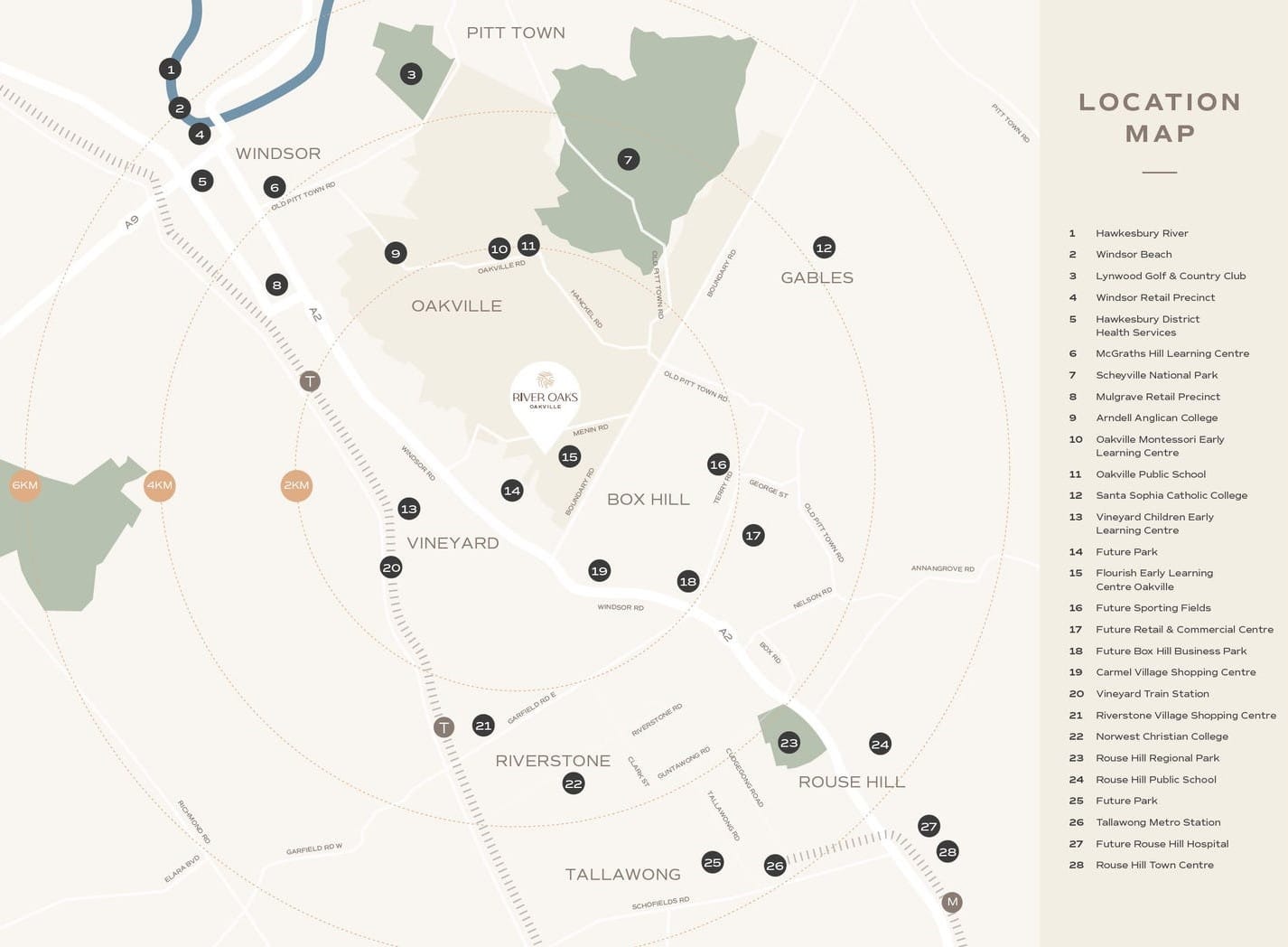 River-Oaks-Estate-Oakville-map
